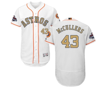 Men's Houston Astros #43 Lance McCullers White 2018 Gold Program Flexbase Stitched MLB Jersey