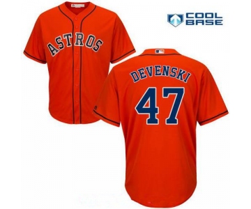 Men's Houston Astros #47 Chris Devenski Orange Alternate Stitched MLB Majestic Cool Base Jersey