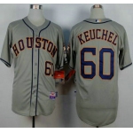 Men's Houston Astros #60 Dallas Keuchel Grey Jersey