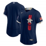 Men's Houston Astros Blank 2021 Navy All-Star Flex Base Stitched MLB Jersey