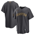 Men's Houston Astros Blank Charcoal 2022 All-Star Cool Base Stitched Baseball Jersey