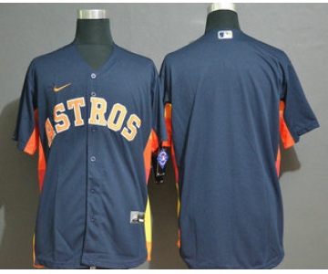 Men's Houston Astros Blank Navy Blue Stitched MLB Cool Base Nike Jersey