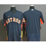 Men's Houston Astros Blank Navy Blue Stitched MLB Flex Base Nike Jersey