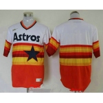Men's Houston Astros Blank Orange Rainbow Cooperstown Stitched MLB Cool Base Nike Jersey