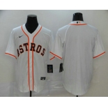 Men's Houston Astros Blank White Stitched MLB Cool Base Nike Jersey