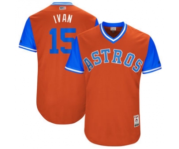 Men's Houston Astros Carlos Beltran Ivan Majestic Orange 2017 Players Weekend Authentic Jersey