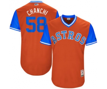 Men's Houston Astros Francis Martes Chanchi Majestic Orange 2017 Players Weekend Authentic Jersey