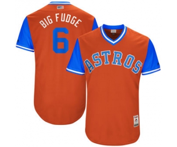 Men's Houston Astros Jake Marisnick Big Fudge Majestic Orange 2017 Players Weekend Authentic Jersey