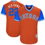 Men's Houston Astros Josh Reddick Red Dawg Majestic Orange 2017 Players Weekend Authentic Jersey