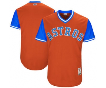 Men's Houston Astros Majestic Orange 2017 Players Weekend Authentic Team Jersey