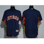 Men's Houston Astros Navy Blue Stitched MLB Majestic Flex Base Jersey