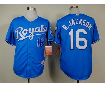 Kansas City Royals #16 Bo Jackson Light Blue Jersey