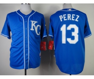 Kansas City Royals #13 Salvador Perez 2014 Blue Jersey