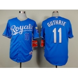 Kansas City Royals #11 Jeremy Guthrie Light Blue Jersey