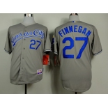 Kansas City Royals #27 Brandon Finnegan Gray Jersey