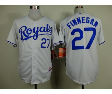 Kansas City Royals #27 Brandon Finnegan White Jersey