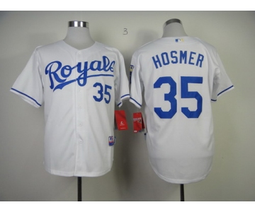 Kansas City Royals #35 Eric Hosmer White Jersey