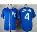 Kansas City Royals #4 Alex Gordon 2014 Blue Jersey