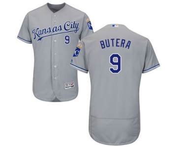 Kansas City Royals #9 Drew Butera Grey Flexbase Authentic Collection Stitched Baseball Jersey