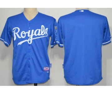 Kansas City Royals Blank Navy Blue Jersey