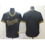 Men Kansas City Royals Blank Black gold Game Nike 2022 MLB Jersey