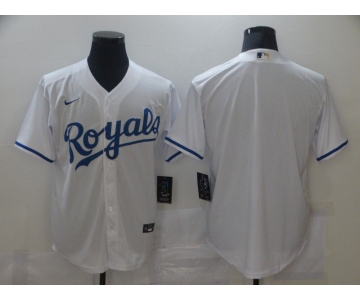 Men Kansas City Royals Blank White Game Nike MLB Jerseys