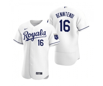 Men's Kansas City Royals #16 Andrew Benintendi White Flex Base Stitched Jersey