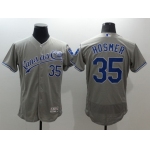 Men's Kansas City Royals #35 Eric Hosmer Gray Road 2016 Flexbase Majestic Baseball Jersey