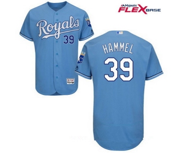 Men's Kansas City Royals #39 Jason Hammel Light Blue Alternate Stitched MLB Majestic Flex Base Jersey