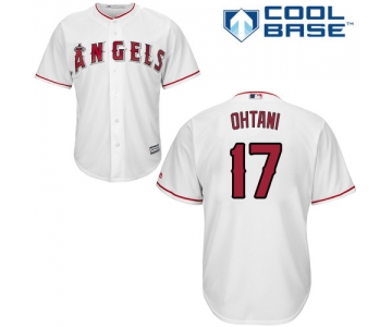 Angels #17 Shohei Ohtani White Cool Base Stitched Youth Baseball Jersey