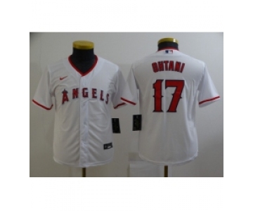 Youth Nike Los Angeles Angels #17 Shohei Ohtani White Home Stitched Baseball Jersey