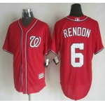 Men's Washington Nationals #6 Anthony Rendon Alternate Red 2015 MLB Cool Base Jersey