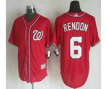 Men's Washington Nationals #6 Anthony Rendon Alternate Red 2015 MLB Cool Base Jersey