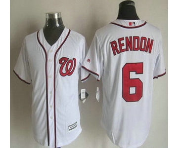 Men's Washington Nationals ##6 Anthony Rendon Home White 2015 MLB Cool Base Jersey