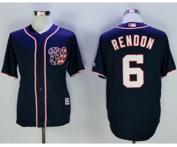 Men's Washington Nationals #6 Anthony Rendon Navy Blue Alternate Stitched MLB Majestic Cool Base Jersey