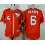 Men's Washington Nationals #6 Anthony Rendon Red Cool Base Stitched MLB Jersey