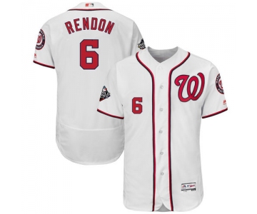 Men's Washington Nationals #6 Anthony Rendon White 2019 World Series Bound Flexbase Authentic Collection Stitched MLB Jersey