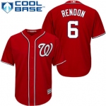 Nationals #6 Anthony Rendon Red Cool Base Stitched Youth Baseball Jersey