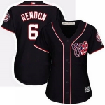 Women's Majestic Washington Nationals #6 Anthony Rendon Authentic Navy Blue Alternate 2 Cool Base MLB Jersey