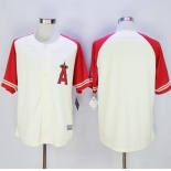 Angels of Anaheim Blank CreamRed Exclusive New Cool Base Stitched MLB Jersey