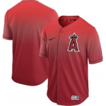 Angels of Anaheim Blank Red Fade Authentic Stitched Baseball Jersey