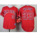 LA Angels of Anaheim #33 C.J. Wilson Red Jersey