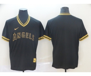 Men Los Angeles Angels Blank Black gold Game Nike 2022 MLB Jersey