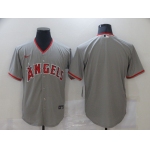 Men Los Angeles Angels Blank Grey Game Nike MLB Jerseys