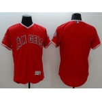 Men's LA Angels Of Anaheim Blank Red Flexbase 2016 MLB Player Jersey