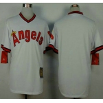 Men's LA Angels of Anaheim Blank 1980 Turn Back The Clock White Jersey