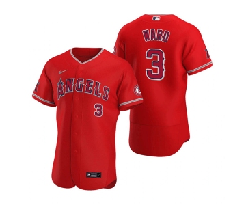 Men's Los Angeles Angels #3 Waylor Ward Red Flex Base Stitched Jersey