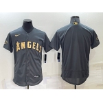 Men's Los Angeles Angels Blank Grey 2022 All Star Stitched Flex Base Nike Jersey