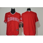 Men's Los Angeles Angels Blank Red Stitched MLB Flex Base Nike Jersey