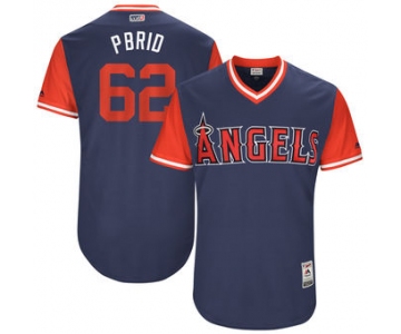 Men's Los Angeles Angels Parker Bridwell Pbrid Majestic Navy 2017 Players Weekend Authentic Jersey